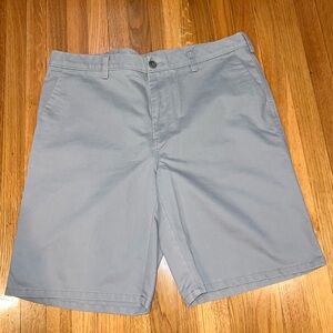 Haggar Light Gray Flat Front Shorts